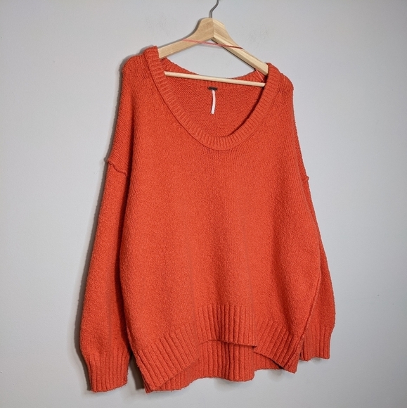 Free People Brookside Tunic Sweater Pullover Baggy Slouchy Oversized Size S - Picture 7 of 16